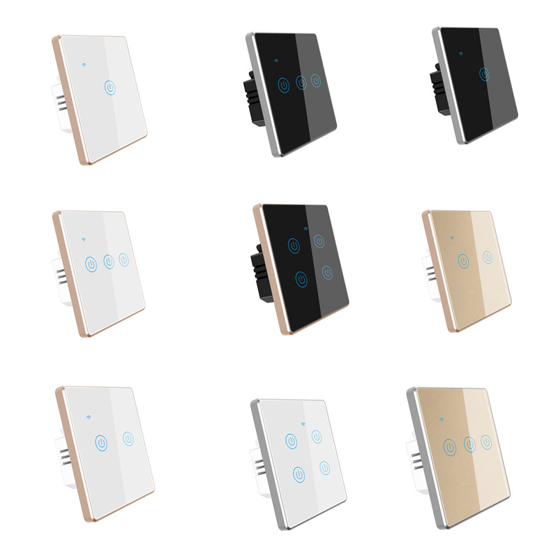 10AMP WiFi RF Smart Switch AC110-220V 1 Gang 2 Way Smart Light Switch