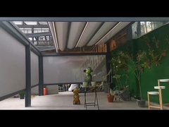 Motorized Waterproof  Outdoor Roller Blind With Zipper Track